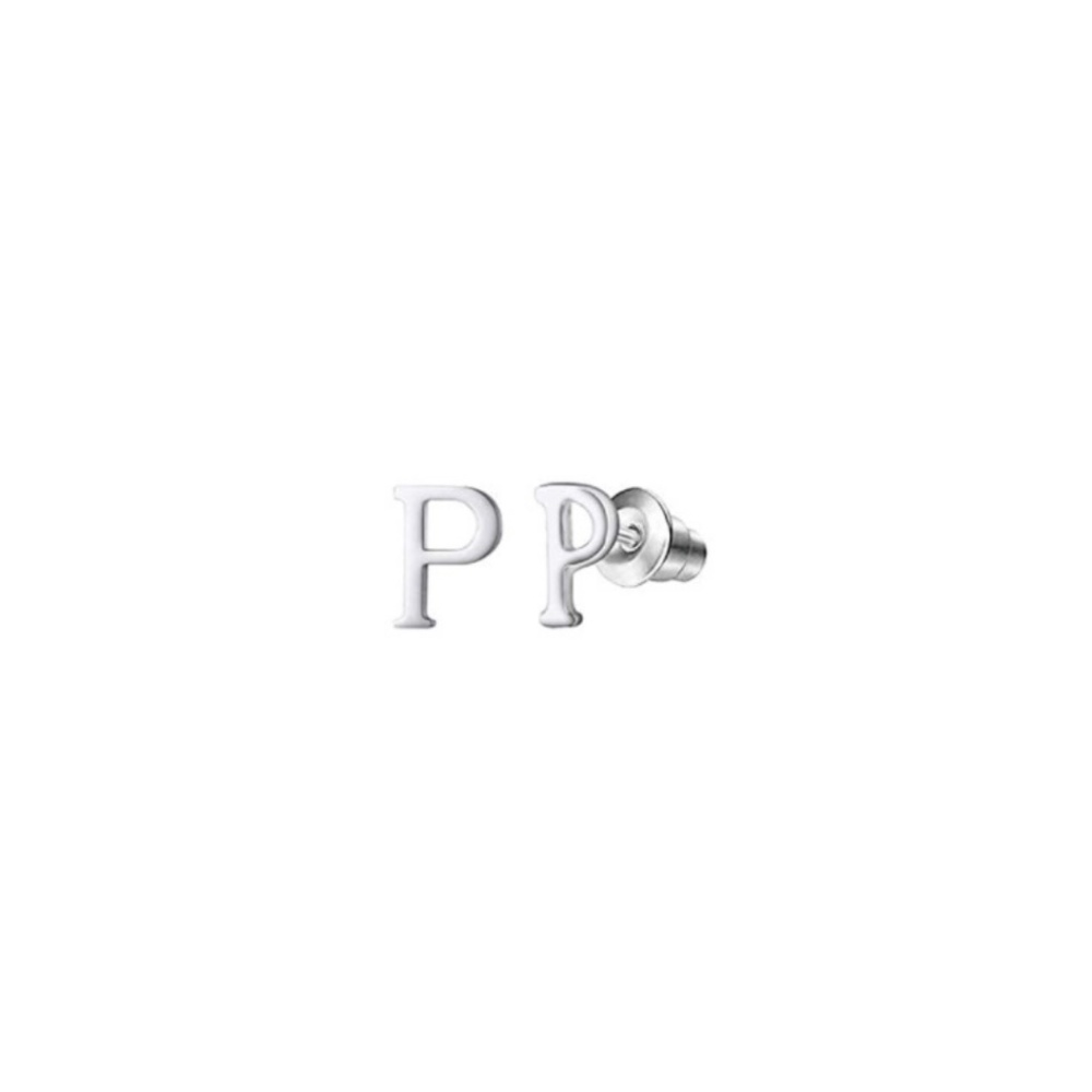 Letter P Stud Earrings